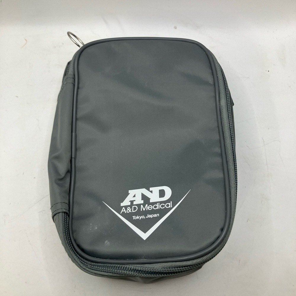 A And D Medical Device Bag‎ Gray Zipper Carrying Handle Durable Travel Organizer